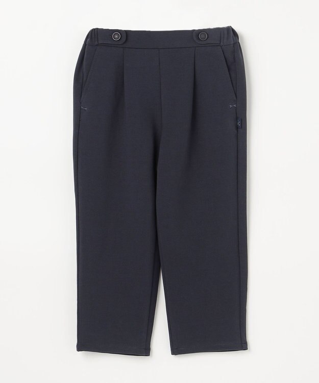 組曲 KIDS 【110-140㎝】ソフトストレッチテーパード パンツ ネイビー