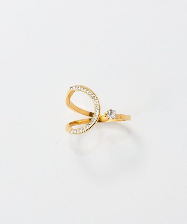 Phoebe 【金属アレルギー対応】カバービジューリング/サージカルステンレス ゴールド