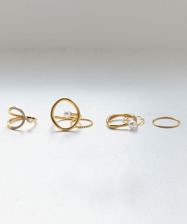 Phoebe 【金属アレルギー対応】カバービジューリング/サージカルステンレス ゴールド