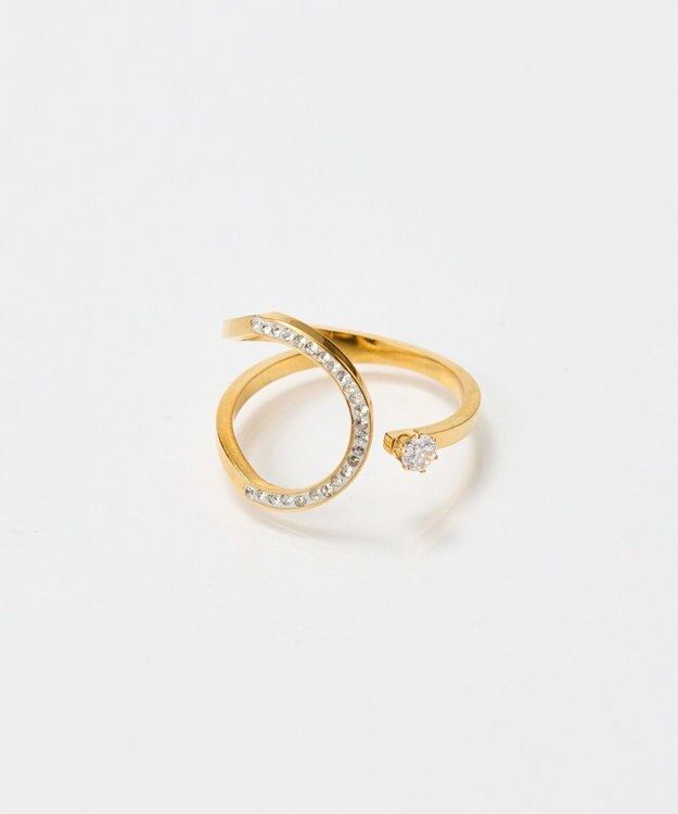 Phoebe 【金属アレルギー対応】カバービジューリング/サージカルステンレス ゴールド