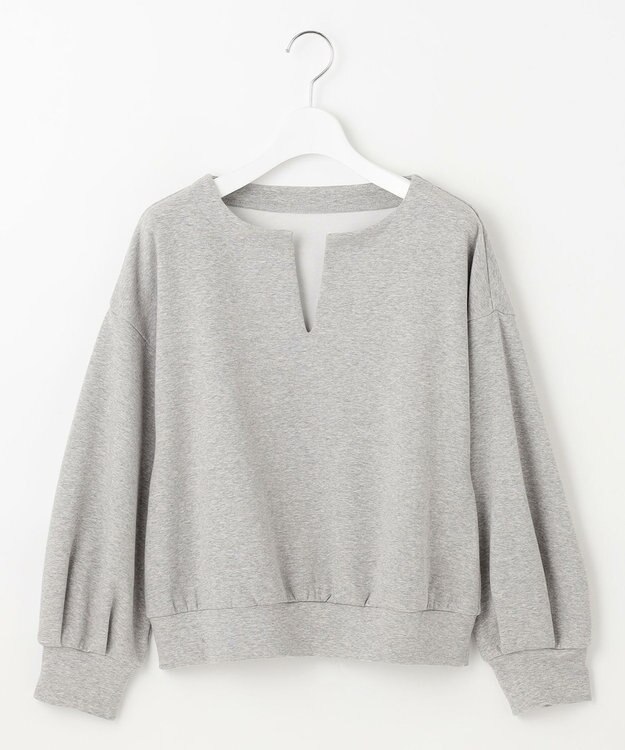 Feroux キーネック ダンボール トップス ライトグレー系