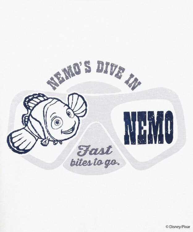 earth music&ecology Ｆｉｎｄｉｎｇ　Ｎｅｍｏ／シリコンプリントＴシャツ Off White