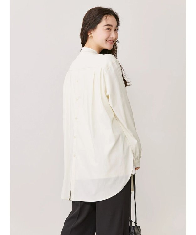 AMERICAN HOLIC ブザムバックボタンチュニック Ivory