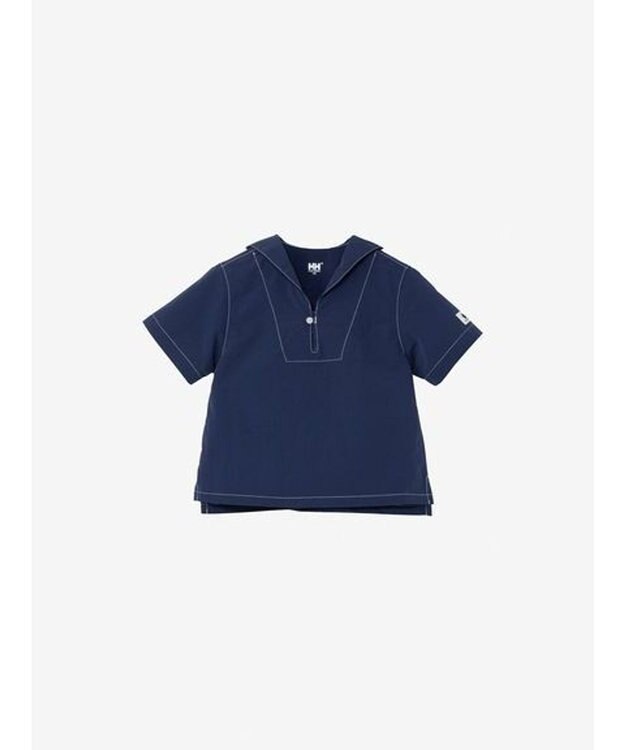 HELLY HANSEN 【キッズ】ショートスリーブバスクセイラーシャツ オーシャンネイビー