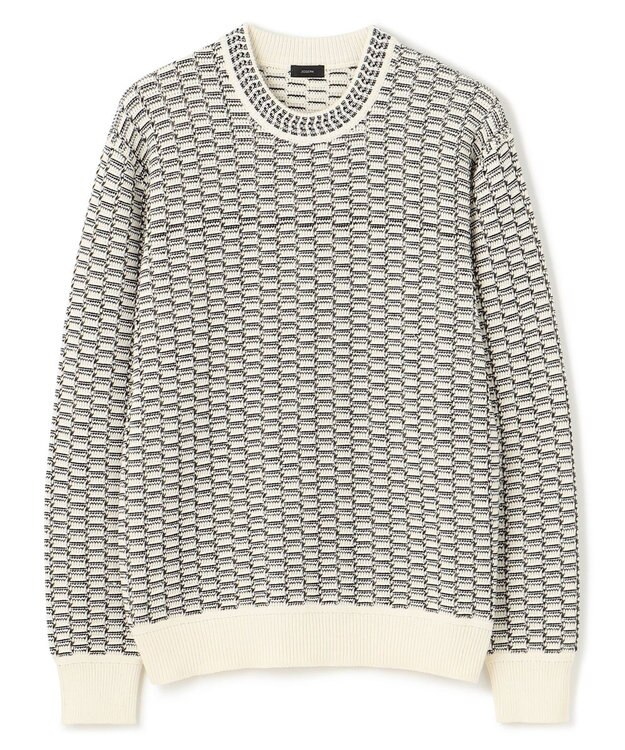 JOSEPH HOMME ツイーリーコットン　ミドルゲージニット　 アイボリー系3