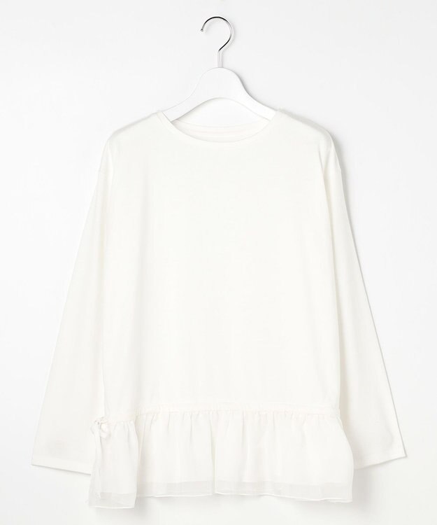 Feroux フリルぺプラム カットソー ホワイト系