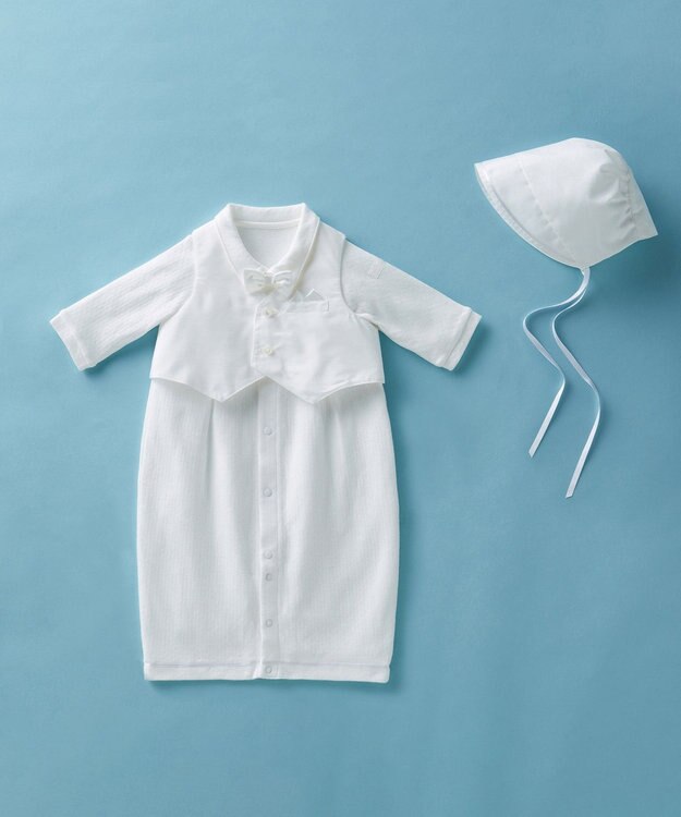 MIKI HOUSE HOT BISCUITS 【ミキハウス】 ツーウェイオールセットタキシード風【秋冬向け】