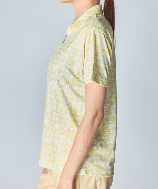 FILA GOLF／marie claire 【marie claire SPORT】ハーフジップ半袖シャツ イエロー