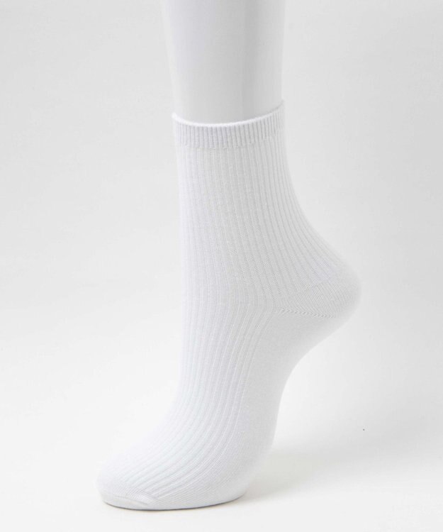 WEGO 無地リブソックス（丈14㎝） ホワイト