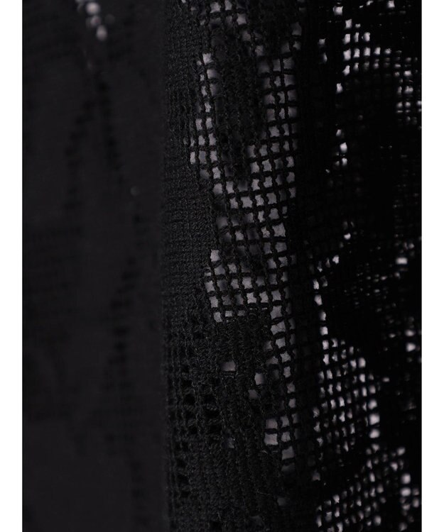 Green Parks ・ＥＬＥＮＣＡＲＥ　ＤＵＥ　バンドカラーレースシャツ Black