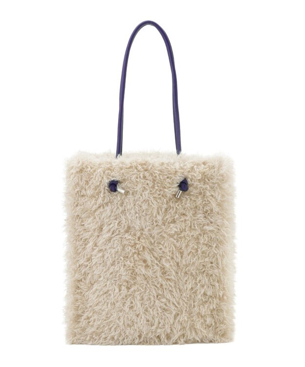 MOONBAT 【ファーバッグ 】トイプードル トートバッグ  フェイクファー ベージュ