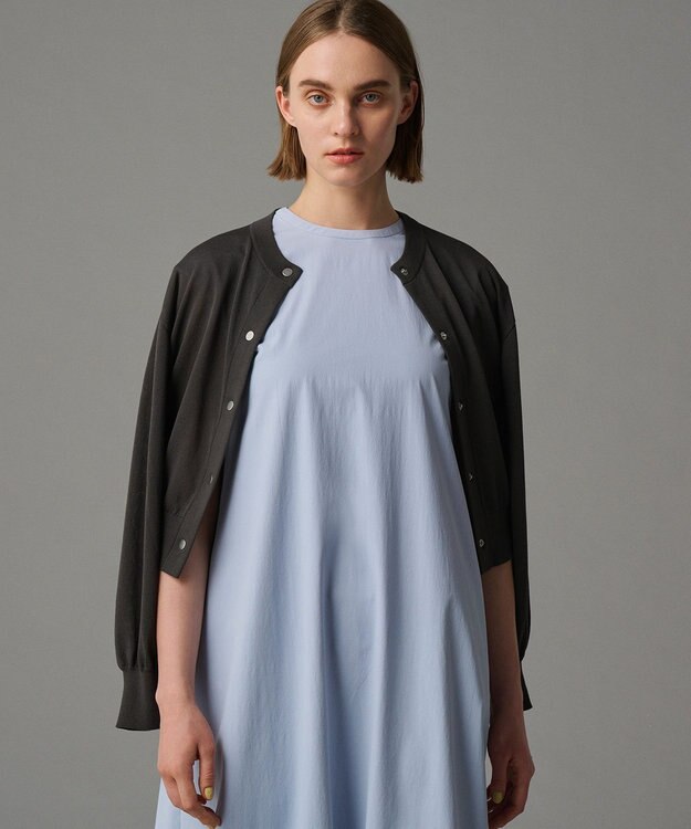 uncrave 【手洗い可】シアー ニットカーディガン（uncrave STANDARD） スレート