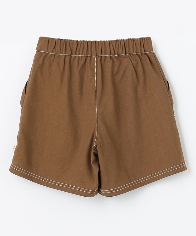 組曲 KIDS 【110-140㎝】リボンポケット ショートパンツ ブラウン系