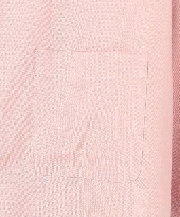 J.PRESS MEN 【J.PRESS ORIGINALS】Rayon Linen Oxford Open Half Sleeve Shirt / Baggy-Fit ピンク系
