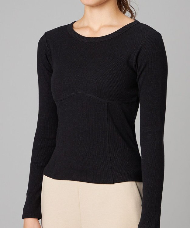 Chacott Chacott BALANCE ホリデーラメロングスリーブTシャツ ブラック