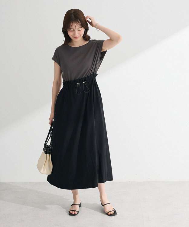 Green Parks ・ＳＵＧＡＲ　ＳＰＯＯＮフレンチリブドッキングワンヒ Charcoal Gray