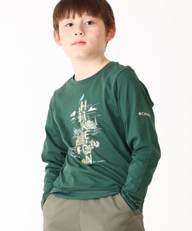 Columbia Columbia/ 【KIDS】ドブソンパスロングスリーブグラフィックTシャツ /コロンビア Rain Forest、 Hike On