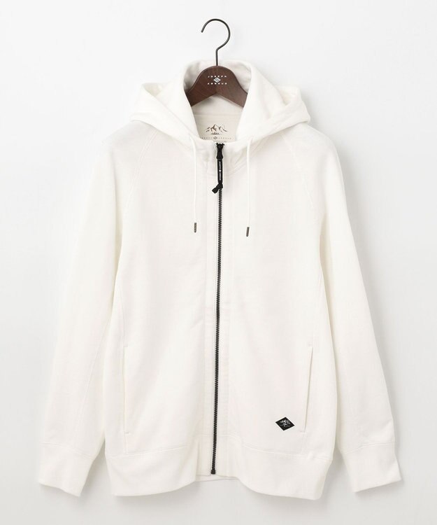 JOSEPH ABBOUD MOUNTAIN 【UNISEX】OGパイルエンブロイダイリー パーカー ホワイト系