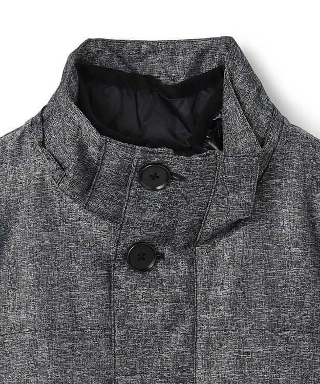 JOSEPH HOMME 新素材【4WAY】ライトラスターシャンブレー　ダウンコート グレー系