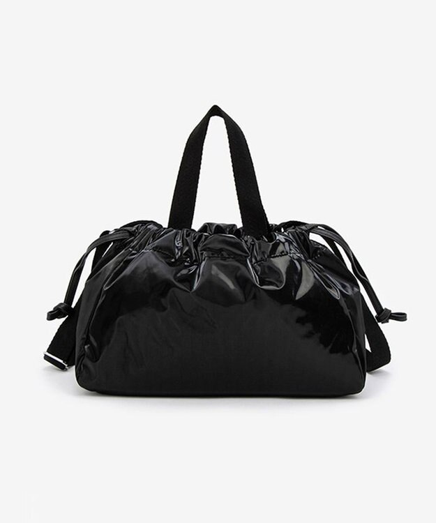 LeSportsac E/W CITY DRAWSTRING BAG??? /アップタウンブラックシャイン/ブラック アップタウンブラックシャイン/ブラック