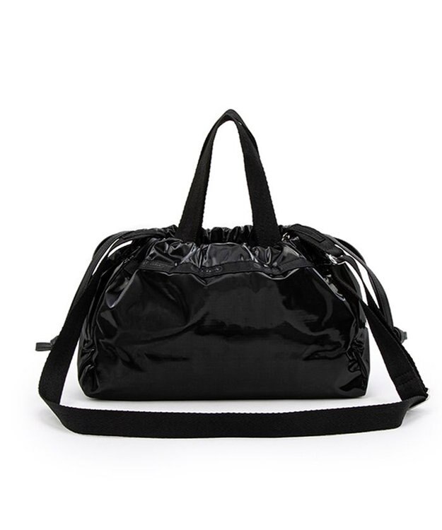 LeSportsac E/W CITY DRAWSTRING BAG??? /アップタウンブラックシャイン/ブラック アップタウンブラックシャイン/ブラック