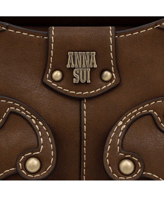 ANNA SUI キャロル 2WAYハンドバッグ ブラウン