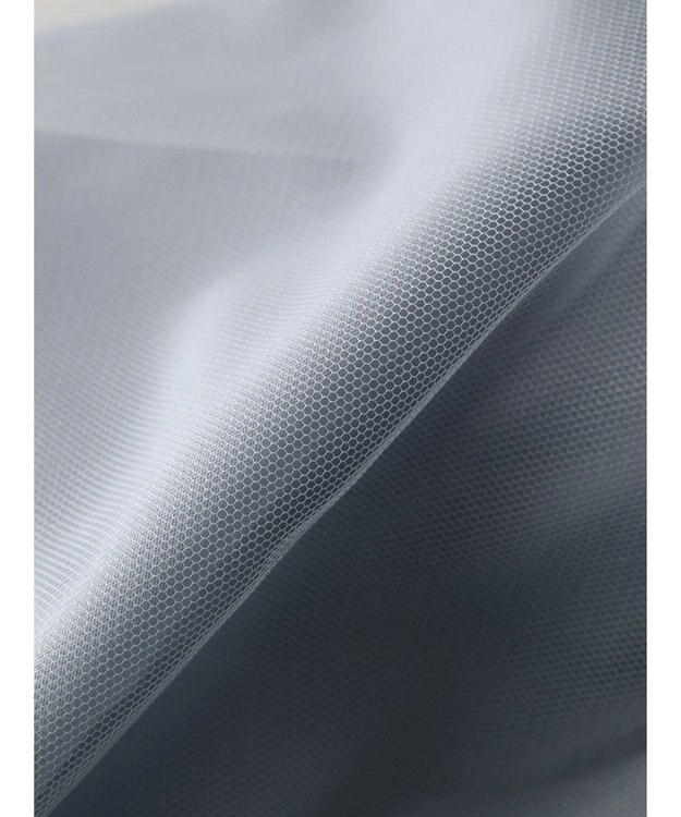 earth music&ecology チュールレイヤードシャツ Sax