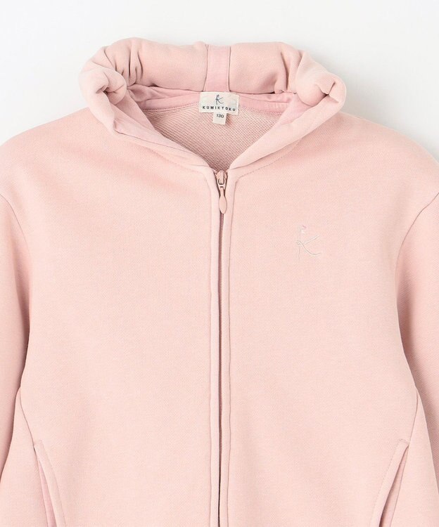 組曲 KIDS 【90-100㎝】バックフリル パーカー ピンク系