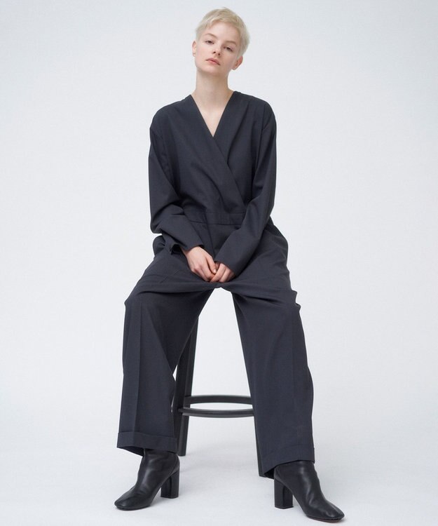 ATON TECHNO WOOL TWILL | ジャンプスーツ CHARCOAL GRAY