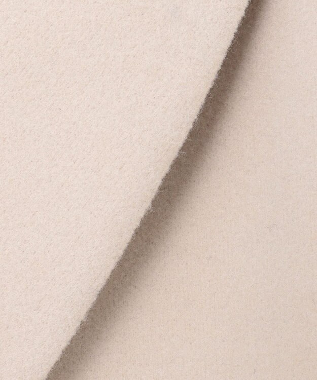 ANY SIS L ウールライクレディ チェスターコート アイボリーベージュ