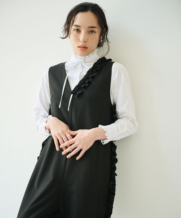 #Newans フリルカラーノーブルブラウス ホワイト