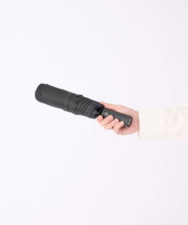 MOONBAT 【3秒でたためる傘/耐風/自動開閉】urawaza 無双(ウラワザ ムソウ)  折りたたみ傘 無地  58cm ブラック