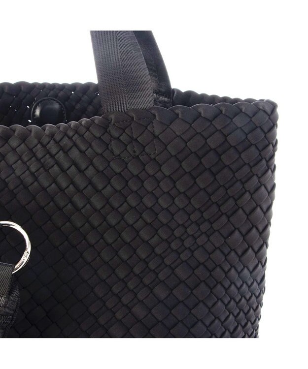 UNBILLION ポーチ付きネオプレーンメッシュビッグトートバッグ ブラック