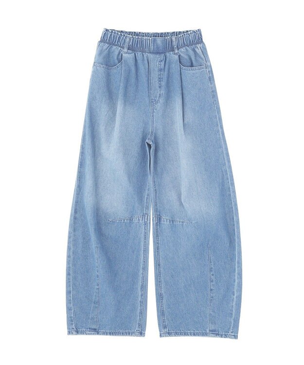 Green Parks ウエストタックコクーンデニムパンツ Light Indigo