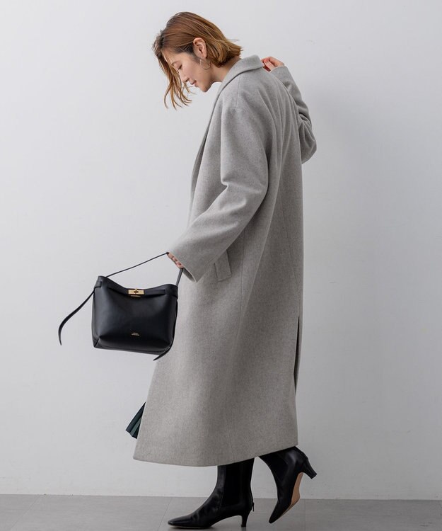 23区 【WEB&一部店舗限定】ウールモッサ チェスターコート ライトグレー系