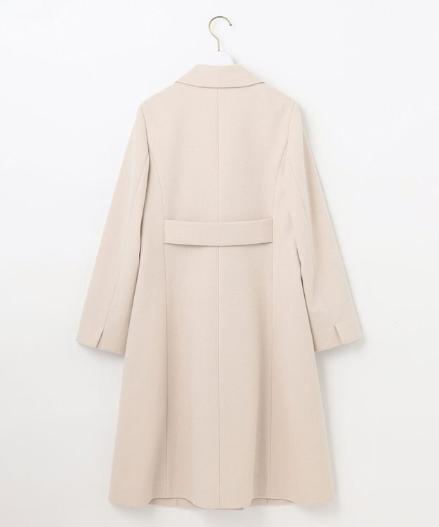 ANY SIS L ウールライクレディ チェスターコート アイボリーベージュ