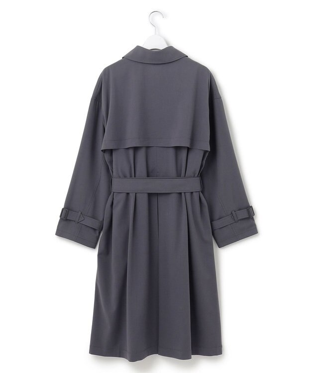 J.PRESS YORK STREET 【WOMEN】オーバーサイズトレンチコート グレー系