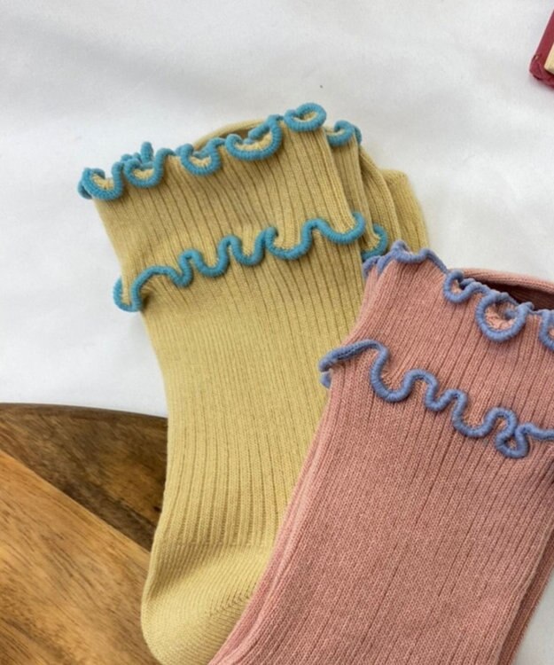 WEGO ダブルメローソックス イエロー