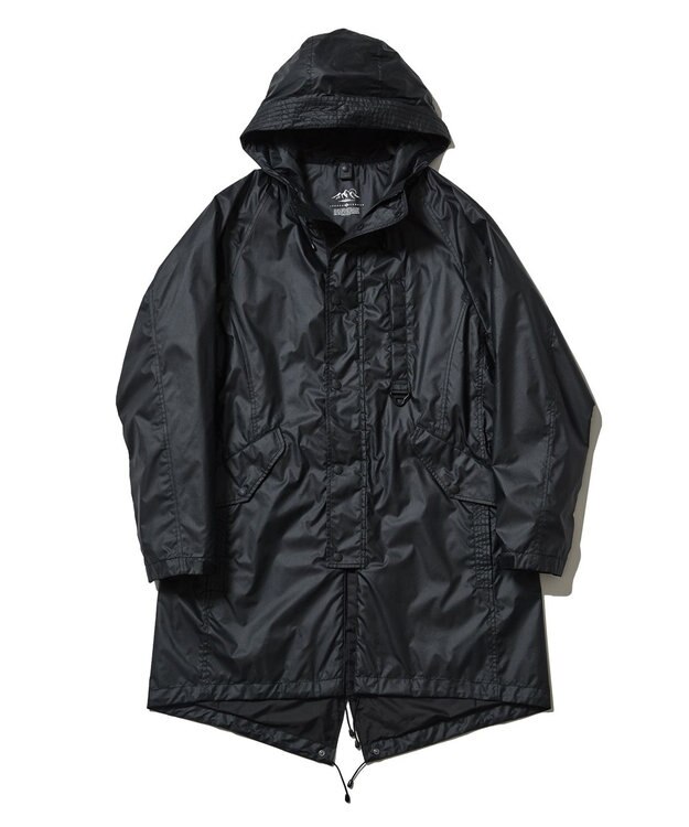 JOSEPH ABBOUD MOUNTAIN 【UNISEX】リサイクルナイロンリップ コート ブラック系