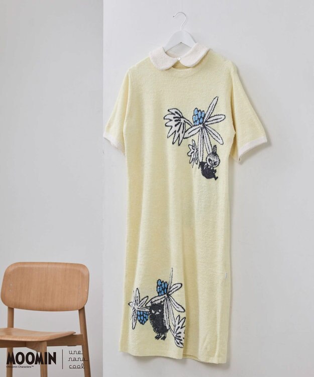 une nana cool 【ムーミン】MOOMIN × une nana ccol　なめらかふわふわワンピース CR