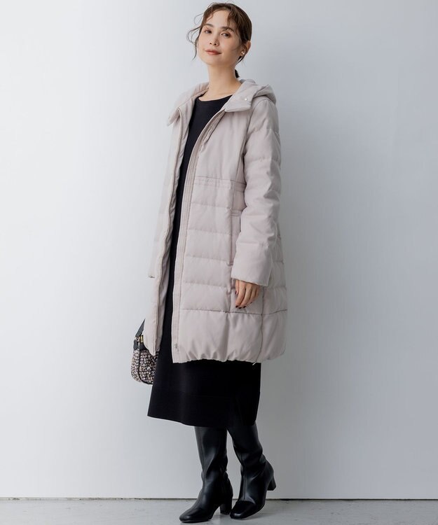 組曲 L 【WEB限定】コクーンシルエット ニットワンピース ブラック系