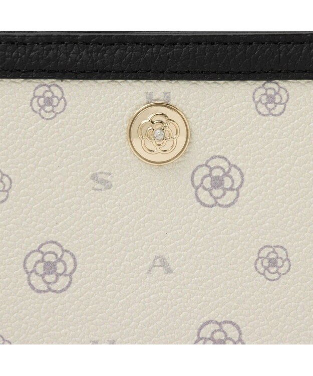 CLATHAS ミカ 外Lファスナー二つ折り財布 クロ