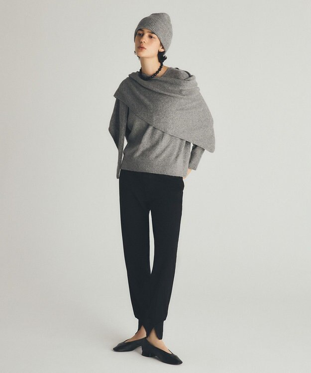 UNFILO 【WEB/一部店舗限定】ふわふわニット キャップ グレー