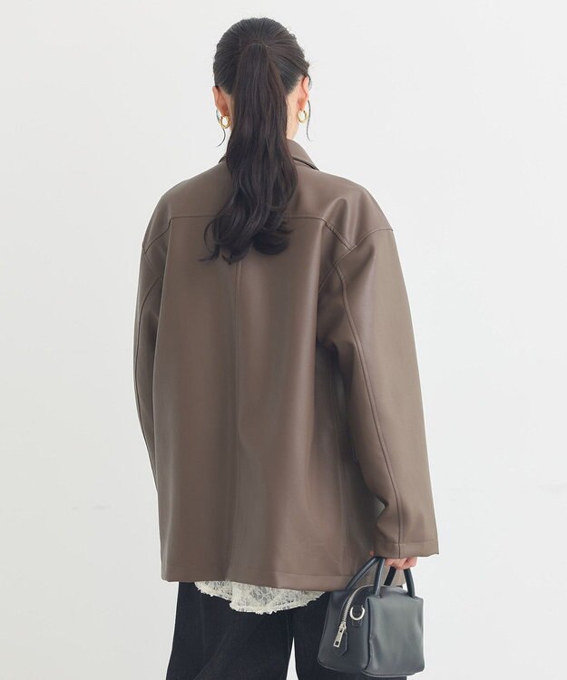 earth music&ecology ＣＰＯシャツジャケット Brown