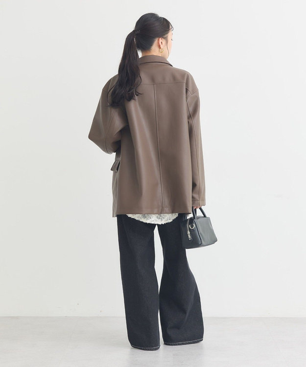 earth music&ecology ＣＰＯシャツジャケット Brown