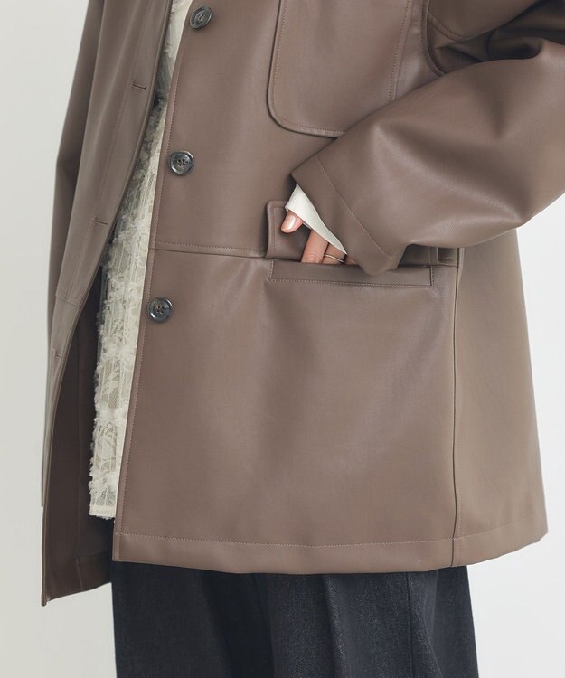 earth music&ecology ＣＰＯシャツジャケット Brown