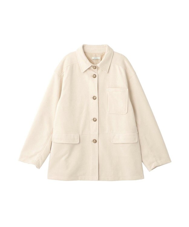 earth music&ecology ＣＰＯシャツジャケット Ecru