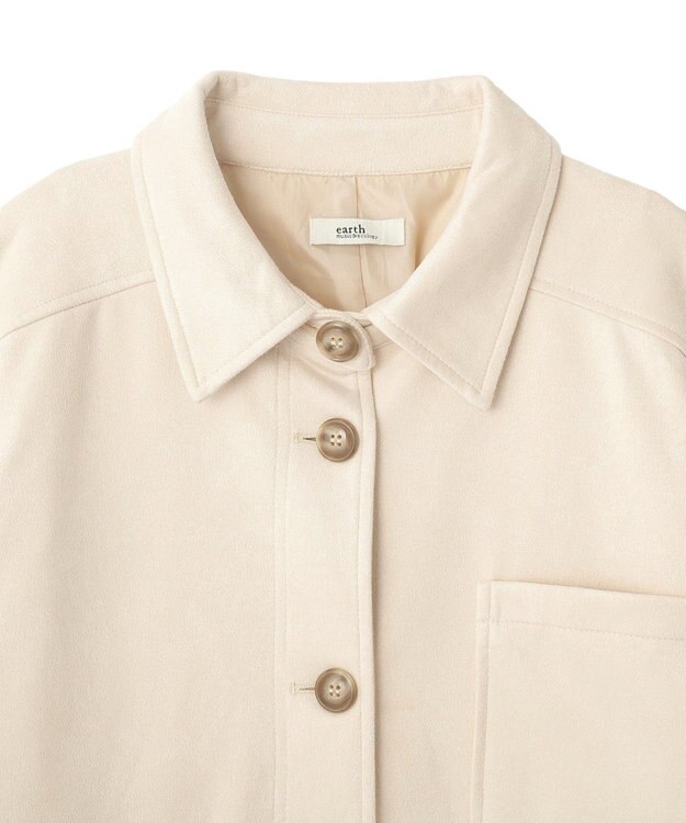 earth music&ecology ＣＰＯシャツジャケット Ecru