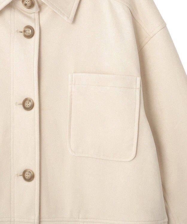 earth music&ecology ＣＰＯシャツジャケット Ecru