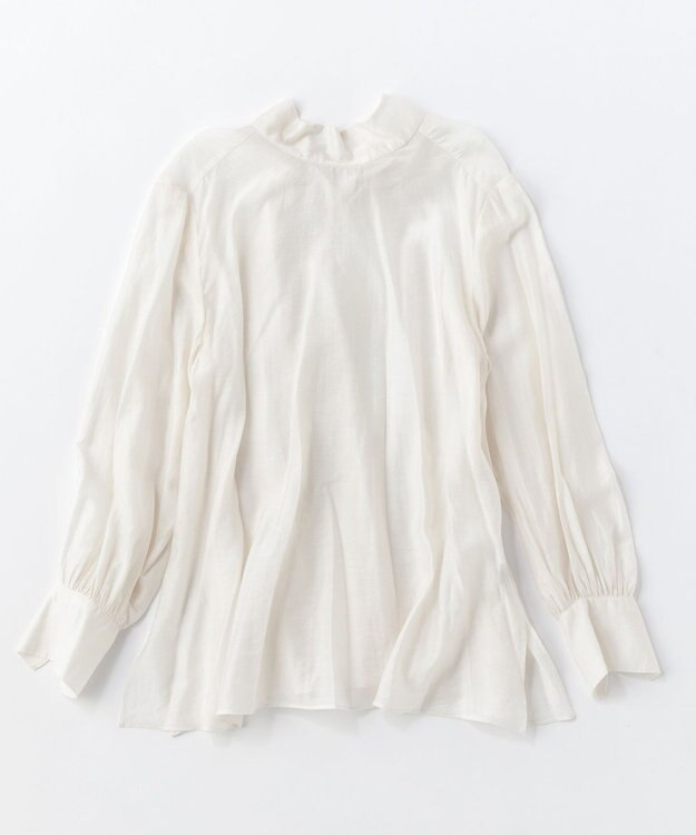 UNFILO イージーケア ボウタイ ブラウス オフ